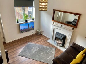 TV connectée, cheminée