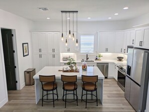 Microwave, stovetop, dishwasher, highchair