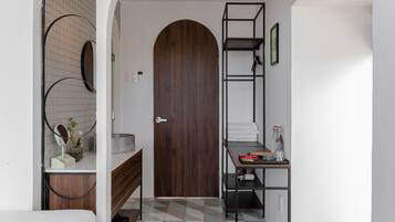 Deluxe Quadruple Room, Balcony, City View | Premium bedding, individually decorated, desk, laptop workspace