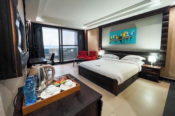 Comfort Double Room, Balcony, River View | Down comforters, laptop workspace, iron/ironing board, free WiFi