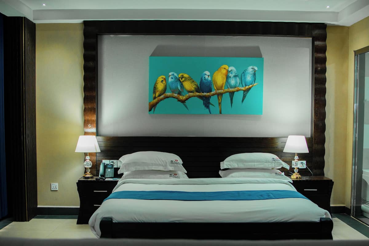 Deluxe Double Room, Balcony, River View | Down comforters, laptop workspace, iron/ironing board, free WiFi