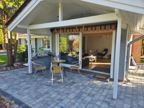 Outdoor dining - Vacation cottage in Müden Örtze (Faßberg)