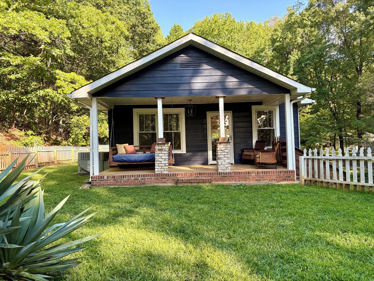 Charming pet-friendly Greenville house with mountain setting and fenced yard