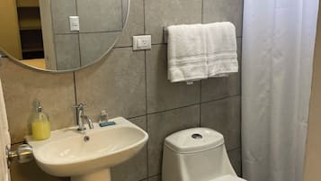 Deluxe Room | Bathroom | Free toiletries, towels, soap, shampoo