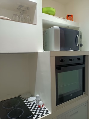 Microwave, oven, stovetop, dishwasher