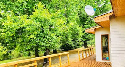 Beautiful rustic and modern house, Termas de ChillĂĄn.