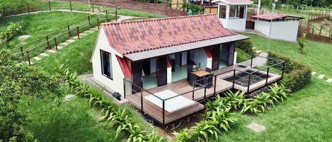 Comfort Cabin, Balcony, Mountain View