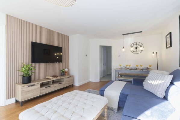 2 bedrooms, iron/ironing board, travel crib, WiFi