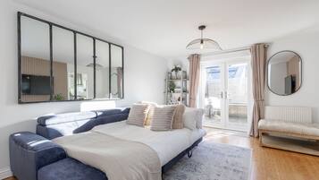 2 bedrooms, iron/ironing board, travel crib, WiFi