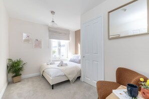 2 bedrooms, iron/ironing board, travel crib, WiFi