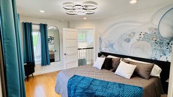 5 bedrooms, iron/ironing board, travel crib, free WiFi