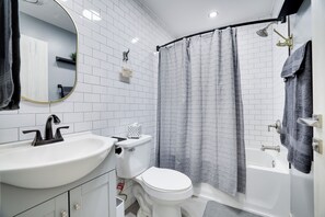 Towels, soap, toilet paper