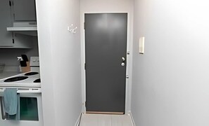 Fridge, microwave, oven, stovetop - Explore Northside from Modern Studio Apartment near Dining and Shops + Laundry (Chicago)