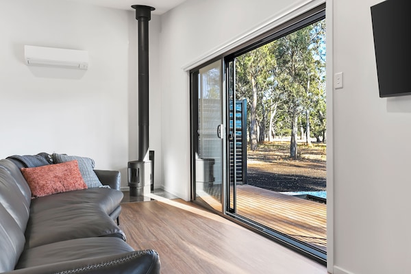 Luxury Villa, 1 King Bed | Living area | TV, fireplace