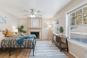 Desk, iron/ironing board, travel cot, free WiFi