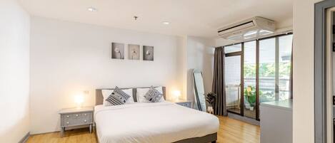 2 makuuhuonetta, työpöytä, silitysrauta/-lauta, Wi-Fi