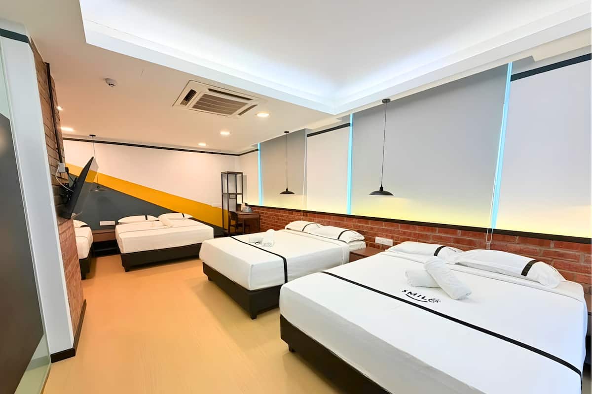 Family Shared Dormitory, Multiple Beds | Desk, iron/ironing board, free WiFi