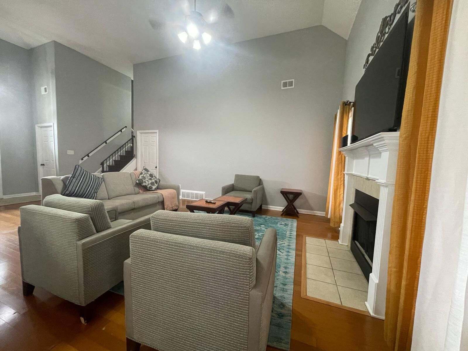 TV connectée, cheminée