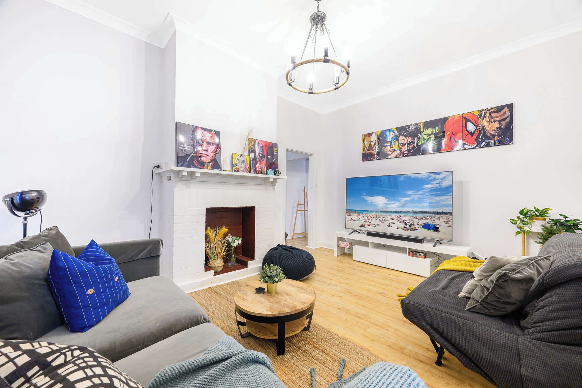 TV, books, offices