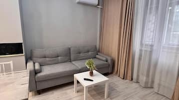 Comfort appartement, 1 kingsize bed met slaapbank, huisdieren toegestaan | Woonruimte