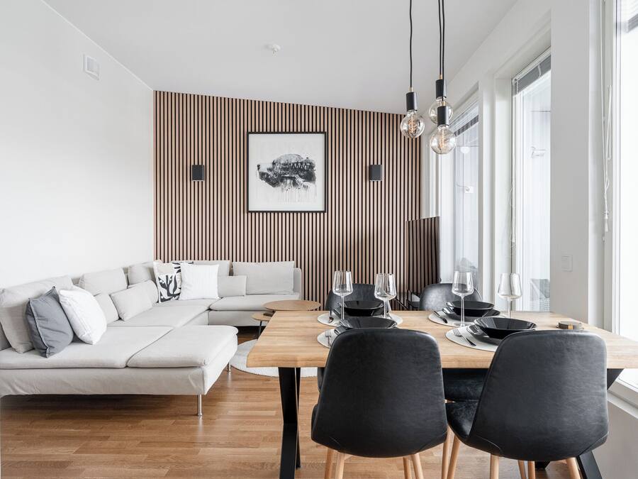 50-inch flat-screen TV with cable channels