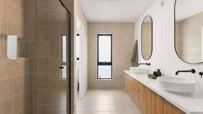 Shower, hair dryer