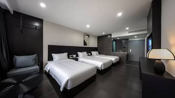 Simple Family Triple Room | Premium bedding, pillowtop beds, free WiFi, bed sheets