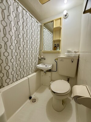 وحدات دش مع أحواض استحمام، مجففات شعر، مناشف، صابون