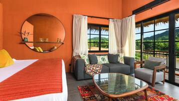 Deluxe Double Room, Lake View | Premium bedding, in-room safe, individually decorated