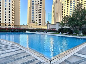 Pool - FIRST CLASS | 1BR | Spectacular Ain Dubai View (Dubai)