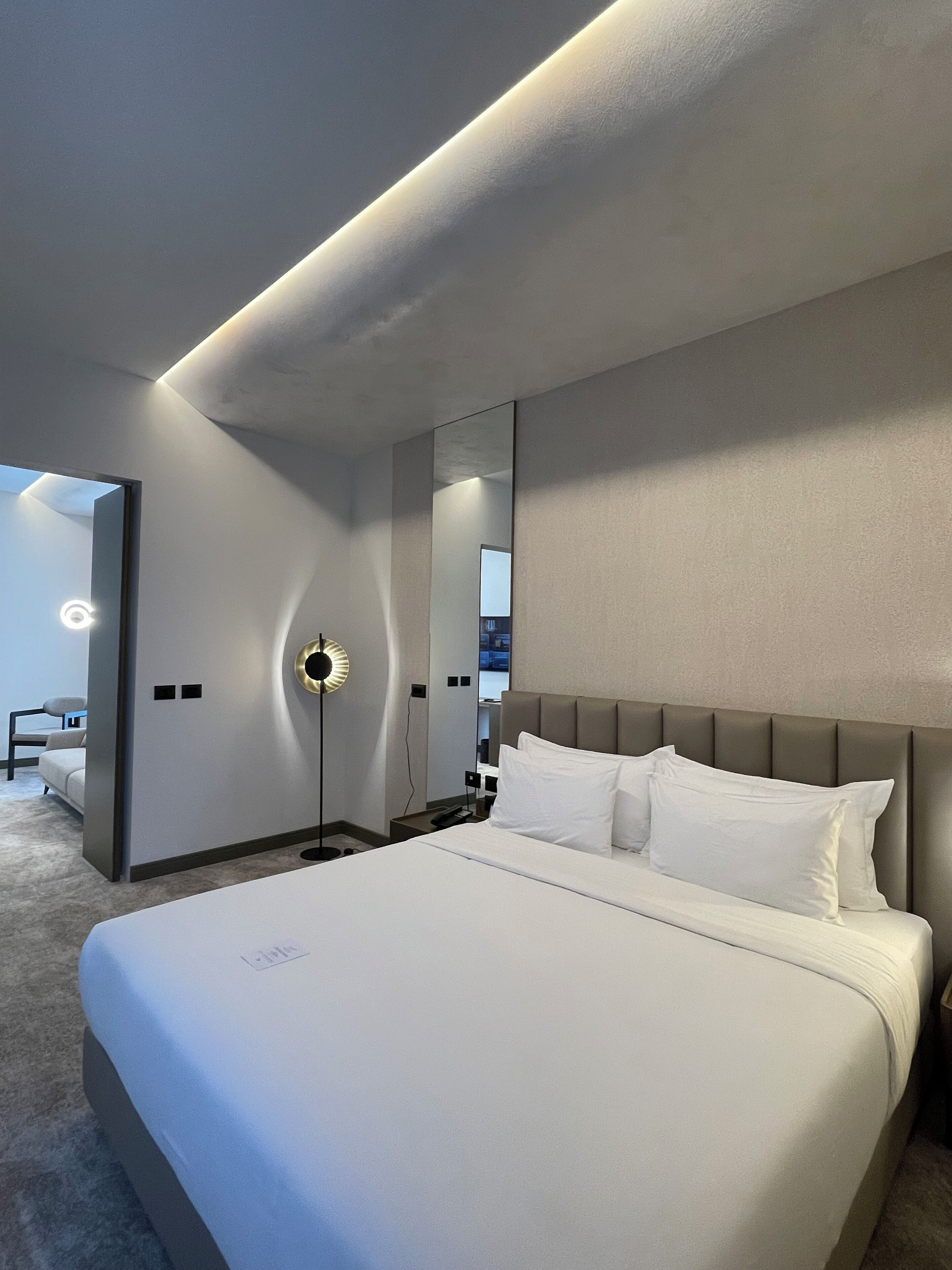 Deluxe Suite, Balcony, City View | Minibar, in-room safe, desk, laptop workspace