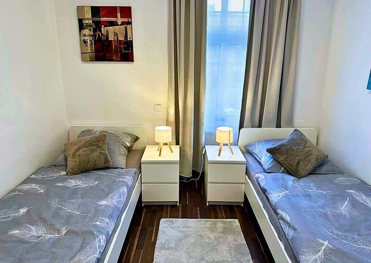 2 bedrooms, iron/ironing board, travel crib, WiFi