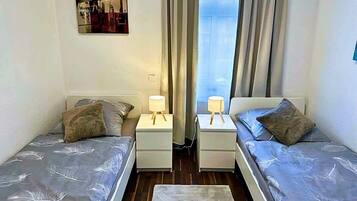 2 bedrooms, iron/ironing board, travel crib, WiFi