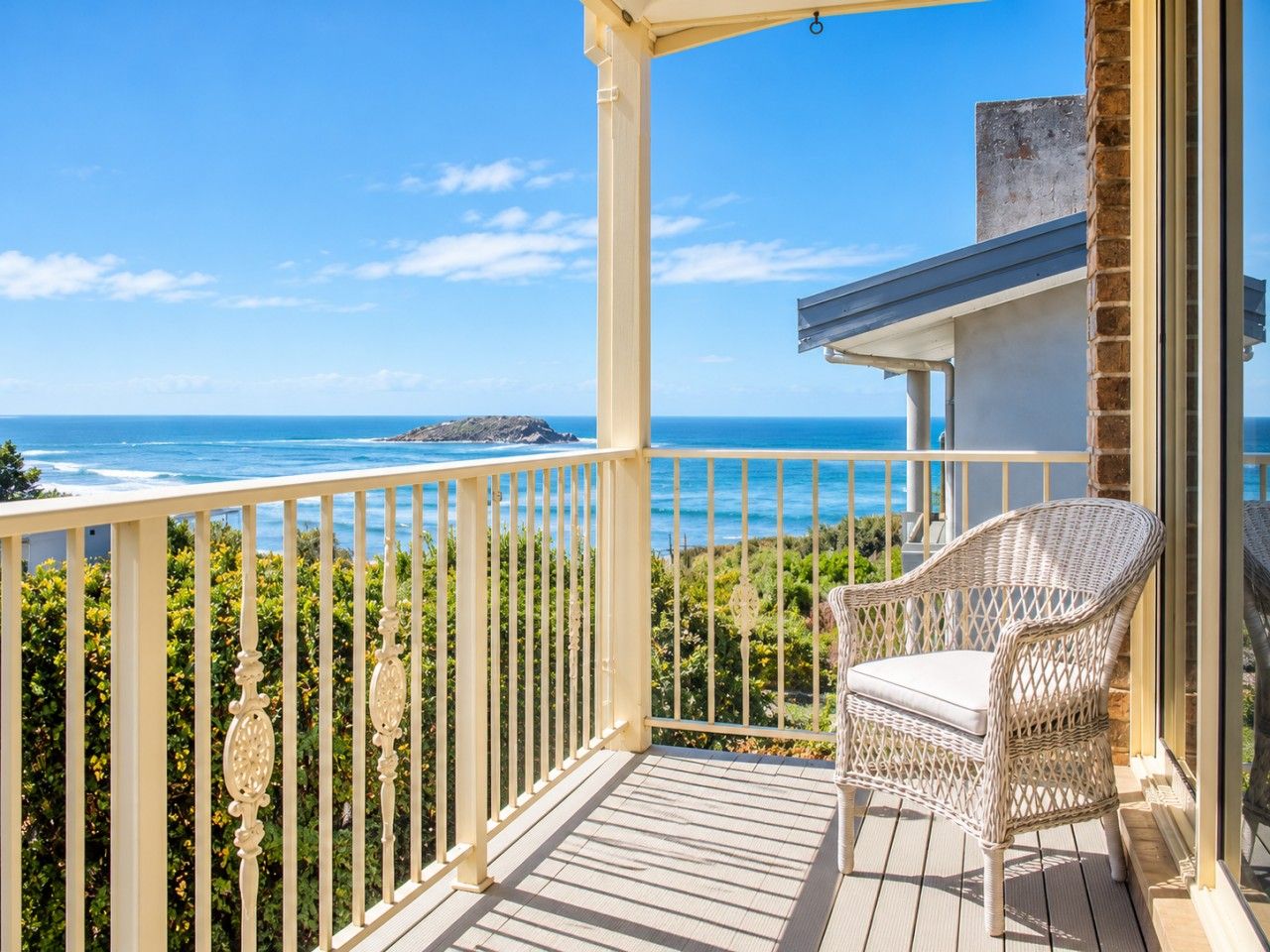 Balcony overlooking the stunning sea view