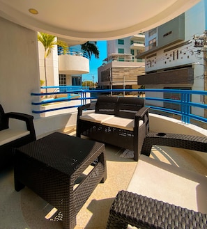 Apartamento, 1 quarto, para fumantes, sacada | Sacada