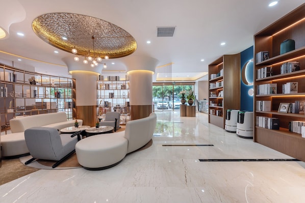 Sala de estar en el lobby