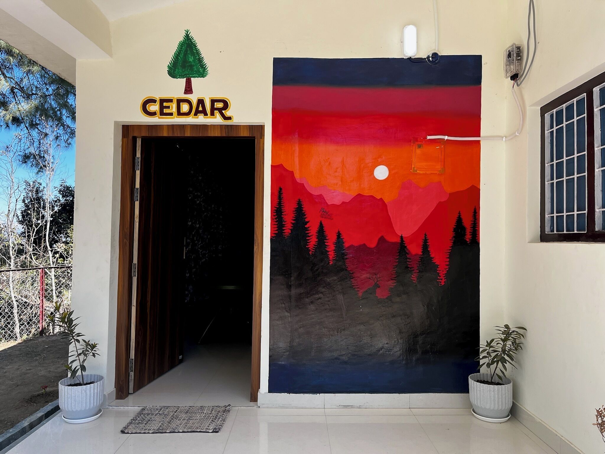 Entrada de la propiedad