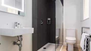 Apartment (2 Bedrooms) | Bathroom | Hair dryer, towels, shampoo, toilet paper