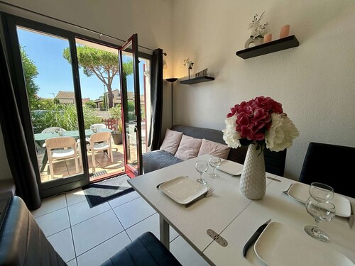 3-room house near beach with air conditioning and parking - Saint Cyprien