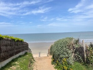 Vlak bij het strand