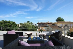 Biệt thự Deluxe, quang cảnh vịnh | Hiên