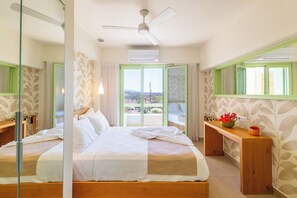 2 habitaciones, tabla de planchar con plancha y cuna de viaje 