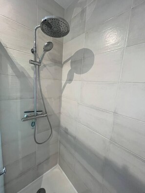Hair dryer, towels