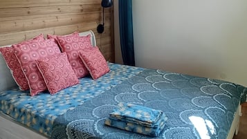 1 makuuhuone, vauvan matkasänky, ilmainen Wi-Fi, vuodevaatteet