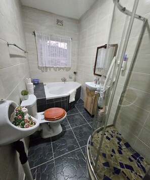 Towels, soap, toilet paper