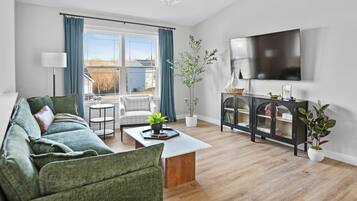 Smart TV, table football, ping pong, books