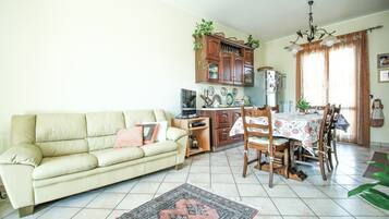 TV connectée, cheminée, livres