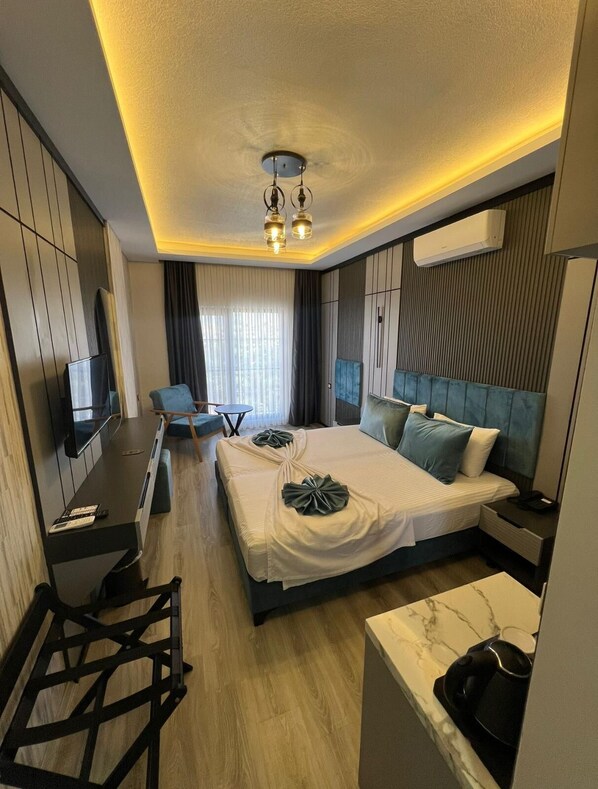 ห้องอีโคโนมี | 1 ห้องนอน, เครื่องนอนระดับพรีเมียม, มินิบาร์, ตู้นิรภัยในห้องพัก