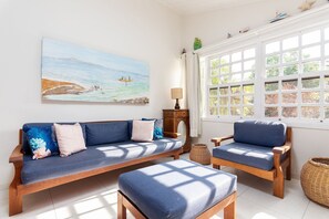 Ferienhaus, 3 Schlafzimmer, Klimaanlage | Wohnzimmer