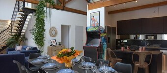 Comfortable family loft, Narbonne center 